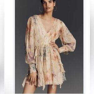 Nwt forever that girl long sleeve shimmer Multicolor Dress